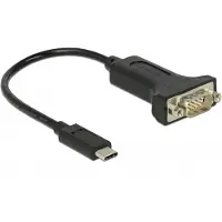 DeLOCK 63908 Serien-Kabel Schwarz 0,15 m DB-9