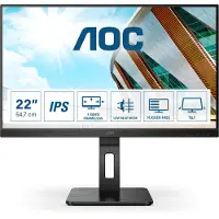 AOC P2 22P2DU, 54,6 cm (21.5"), 1920 x 1080 Pixel, Full HD, LED, 4 ms, Schwarz