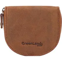 Greenland Nature Leder Wiener Schachtel Monte Coin Purse Brown braun
