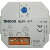 Theben 0470002 Unterputz-Treppenlicht-Zeitschalter (TLZ), Nulldurchgangsschaltung ELPA 047