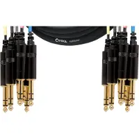 Cordial CML 8-0 VV 5 C - 8x 6.3 mm Klinke stereo, 8x 6.3 mm Klinke stereo, 5,00m