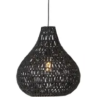QAZQA Retro Hängelampe schwarz 45 cm - Lina Drop