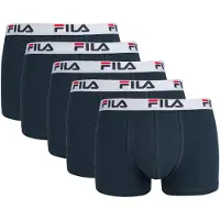 FILA Herren Boxer Shorts, 5er Pack - Logobund, Urban, Cotton Stretch, einfarbig