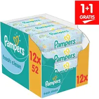 Pampers Fresh Clean 8001841078441, Baby-Feuchttuch, Dermatologisch getestet, Hypoallergen, Neutral pH-Wert