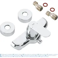 GROHE Eurosmart Cosmopolitan, Dusche, Hebelgriffe, Metall, 1/2", Chrom