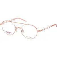 HUGO BOSS Brille mit roségoldfarbenem Finish und Aussparungen