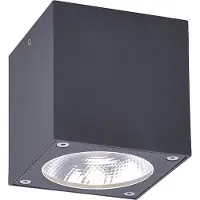 Paul Neuhaus LED Deckenaufbauleuchte Georg aus Aluminium in Anthrazit eckig IP44