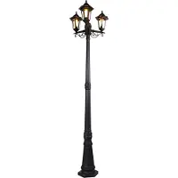 QAZQA New Haven, Bodenbeleuchtung für den Außenbereich, Schwarz, Kunststoff, Glas, IP44, Garten, Transparent