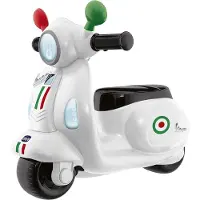Chicco Motorrad Rutscher für Kinder Vespa Primavera, Kinderfahrzeug mit Elektron