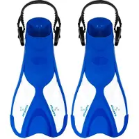 Atlantis Schwimmflossen Blue White Kinder-Schuhgröße 30 - 36