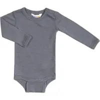 Joha Body l/ä - Wolle/Seide - Dunkelgrau - - 90 - Body L/Ä