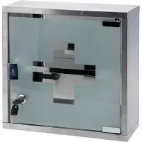 Huismerk 90438 30x12x30 Cm First Aid Cabinet Silber