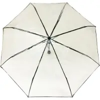 Smati Taschenschirm in Transparent/ Schwarz - Ø 98 cm - onesize