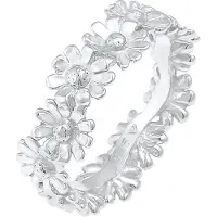 Elli Ring Bandring Blüte Blume Flower Hippie 925 Silber Elli Silber
