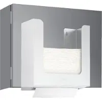 Wagner EWAR Papierhandtuchspender WP 175 für 500 Blatt 727 055 , Matt geschliffene Optik
