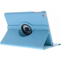 Coquedetelephone.fr Markenlos 360° drehbare Klapphülle für das Apple iPad 6 (2018) 9.7 Zoll / iPad 5 (2017) 9.7 Zoll - Hellblau
