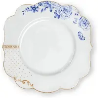 Pip studio Frühstücksteller Royal White Gold 23,5 cm (6er Set)