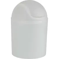 Wenko Schwingdeckeleimer Arktis Weiß 1,5 L