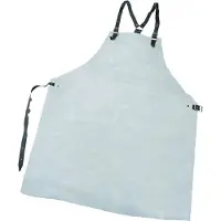 Sans marque Spaltlederschürze KNUT, weiß - weiß