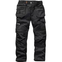 Scruffs & Tramps Arbeitshose „Trade Flex“, schwarz Größe 24 kurz