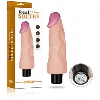 Lovetoy Real Softee Vibrationsdildo 18 cm