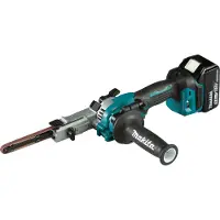 Makita DBS180RTJ, Bandschleifmaschine, Schwarz, Blau, 600 m/min, 1700 m/min, 17/22 mm, 88 dB