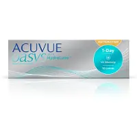 Johnson & Johnson Oasys 1-Day for Astigmatism (30er Packung) Tageslinsen (2 dpt, Zyl. -1.25, Achse 20 & BC 8.5) mit UV-Schutz für Allergiker & trockenere Augen