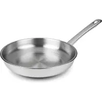 Lacor Edelstahl-Bratpfanne - Profiqualität, 26 cm Durchmesser, spülmaschinenfest, für alle Herdarten geeignet