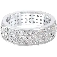 Elli Ring Bandring Microsetting Zirkonia Kristall 925 Silber Elli Premium Silber