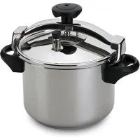 Silampos 5601416481299, 6 l, Keramik, Elektro, Gas, Halogen, Induktion, Versiegelte Platte, Edelstahl, 22 cm, Edelstahl, Schwarz