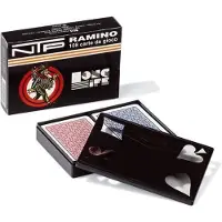 Dal Negro NTP Long Life Ramino Playing Cards - Wide Style, 100% PVC