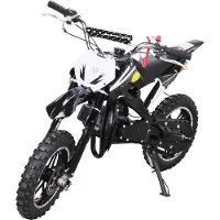 Actionbikes Motors Kinder Mini Enduro Crossbike DELTA 49cc 2 Takt Motorcrossbike Pocketbike Cross (Schwarz)