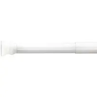 RIDDER Duschstange ohne Bohren 'Wien' Ø 25 mm weiß 70-115 cm