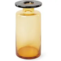 Serax Vase Wind & Fire by Marie Michielssen Amber Black L 18,5 x 18,5 x 40 cm