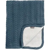 Vinter & bloom Babydecke Cuddly, Storm Blue, Kinderwagendecke