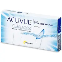 Acuvue Oasys (6er Packung) 14-Tageslinsen (-6 dpt & BC 8.8) mit UV-Schutz für trockenere Augen