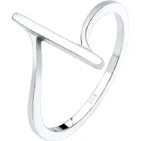 Elli Ring Bandring Geo Formen Cool Basic Minimal 925 Silber Elli Silber