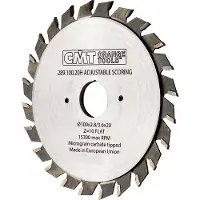 Cmt 289.100.20K Einstellbares Sägeblatt für Vorzipper 100 x 22 x 10T