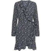 ONLY Kurze Kleider ONLCARLY L/S WRAP SHORT DRESS damen