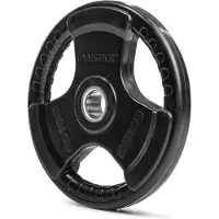 Gymstick Rubber 20kg Teller Schwarz 20 kg Schwarz 20 kg