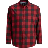 Jack & Jones Gingham Plus Size Langarmhemd