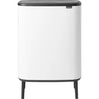 Brabantia Bo Touch Bin Hi 60l mit Kunststoffeinsatz Weiß