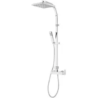 Schulte Duschsäule inkl. Einhebelmischer Square chrom D9638 02