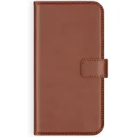Selencia Samsung Galaxy A50 / A30s Hülle - Echtes Leder - - Klapphülle - Hellbraun