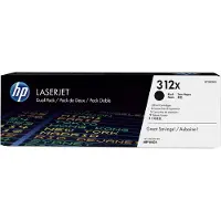 HP 312X 2er-Pack Schwarz Original LaserJet Tonerkartuschen mit hoher Reichweite, 8800 Seiten, Schwarz, 2 Stück(e)