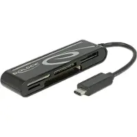 DeLOCK USB 2.0 Card Reader USB Type-C male 5 Slots - Kartenleser - USB-C