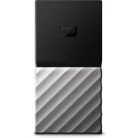 Western Digital My Passport SSD, 2 TB, USB Typ-C, 3.2 Gen 1 (3.1 Gen 1), 540 MB/s, Schwarz, Silber