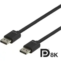 Deltaco GAM-060, 2 m, DisplayPort, DisplayPort, Männlich, Männlich, 7680 x 4320 Pixel