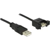 DeLOCK 85462, 0,25 m, USB A, USB A, USB 2.0, 0,48 Gbit/s, Schwarz