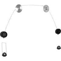 Deltaco ARM-1104, 81,3 cm (32"), 177,8 cm (70"), 100 x 100 mm, 800 x 800 mm, Aluminium, Kunststoff, Stahl, Schwarz